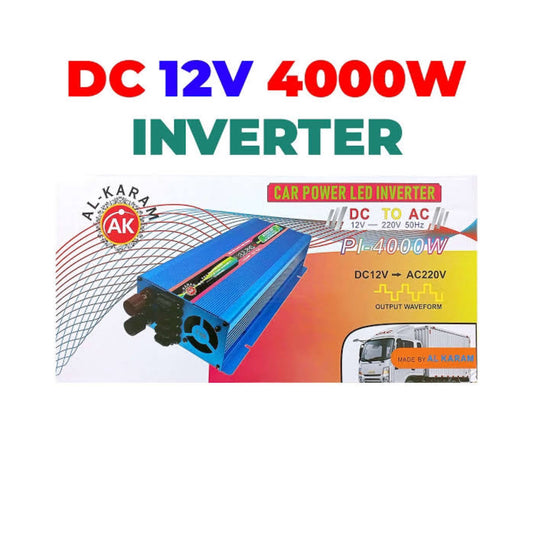 AL-KARAM Car Inverter | 4000W | DC To AC | 12V-220V