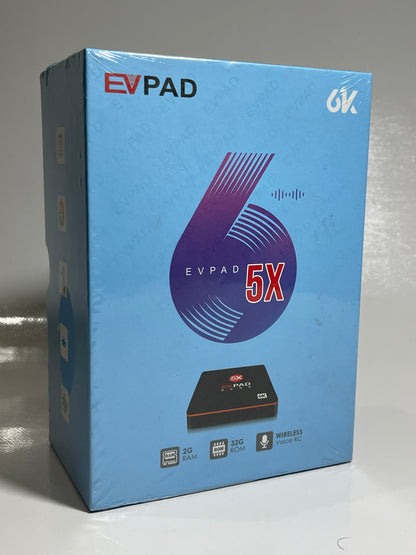 EVPAD 5X Smart TV Box – 2GB RAM (DDR3), 32GB ROM | Voice Control Remote | Made In JAPAN