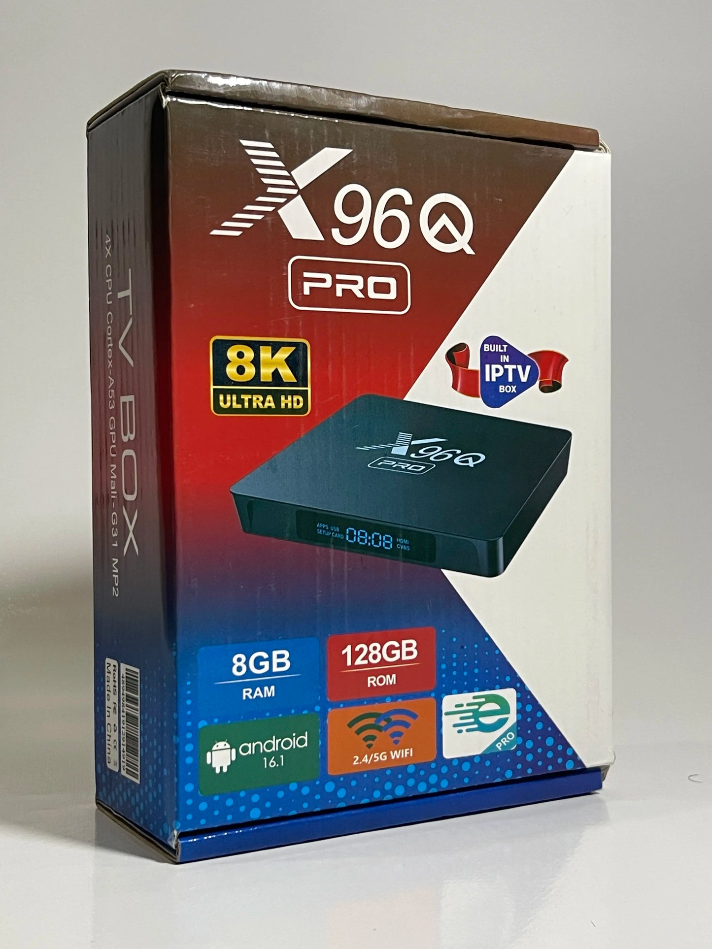 X96Q Pro – 6 Month Free IPTV | 8GB RAM - 128GB | Android 15 UI