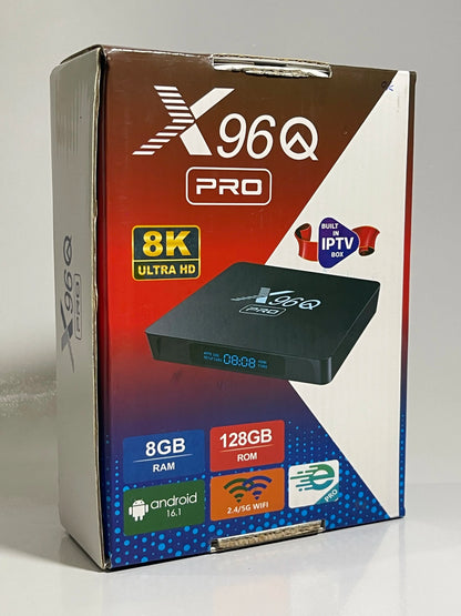 X96Q Pro – 6 Month Free IPTV | 8GB RAM - 128GB | Android 15 UI