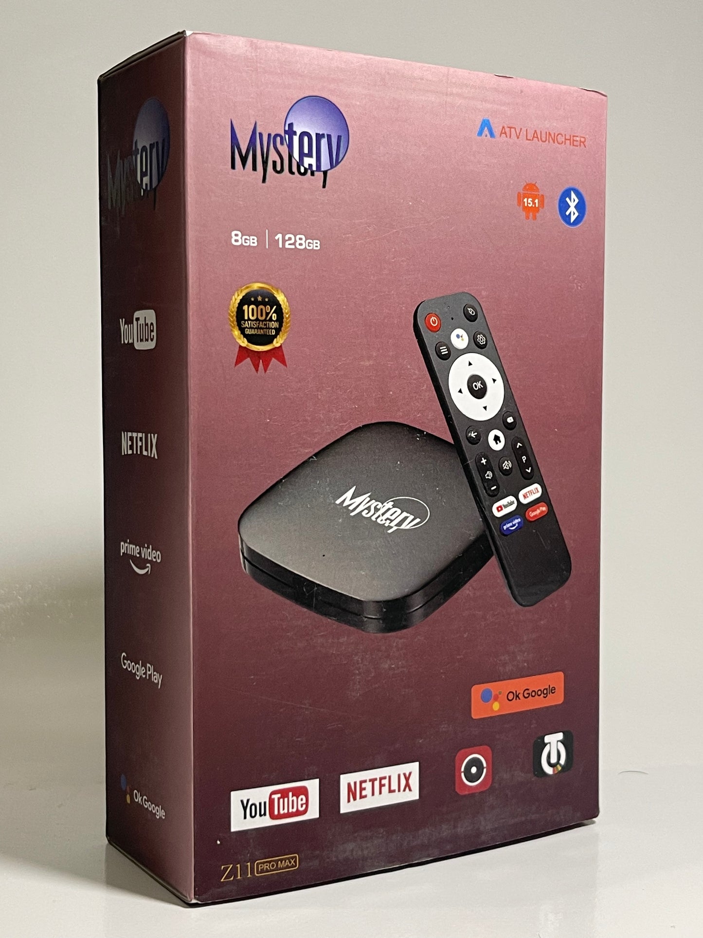 Mystery Z11 Android TV Box | 8GB RAM, 128GB Storage | Voice Remote